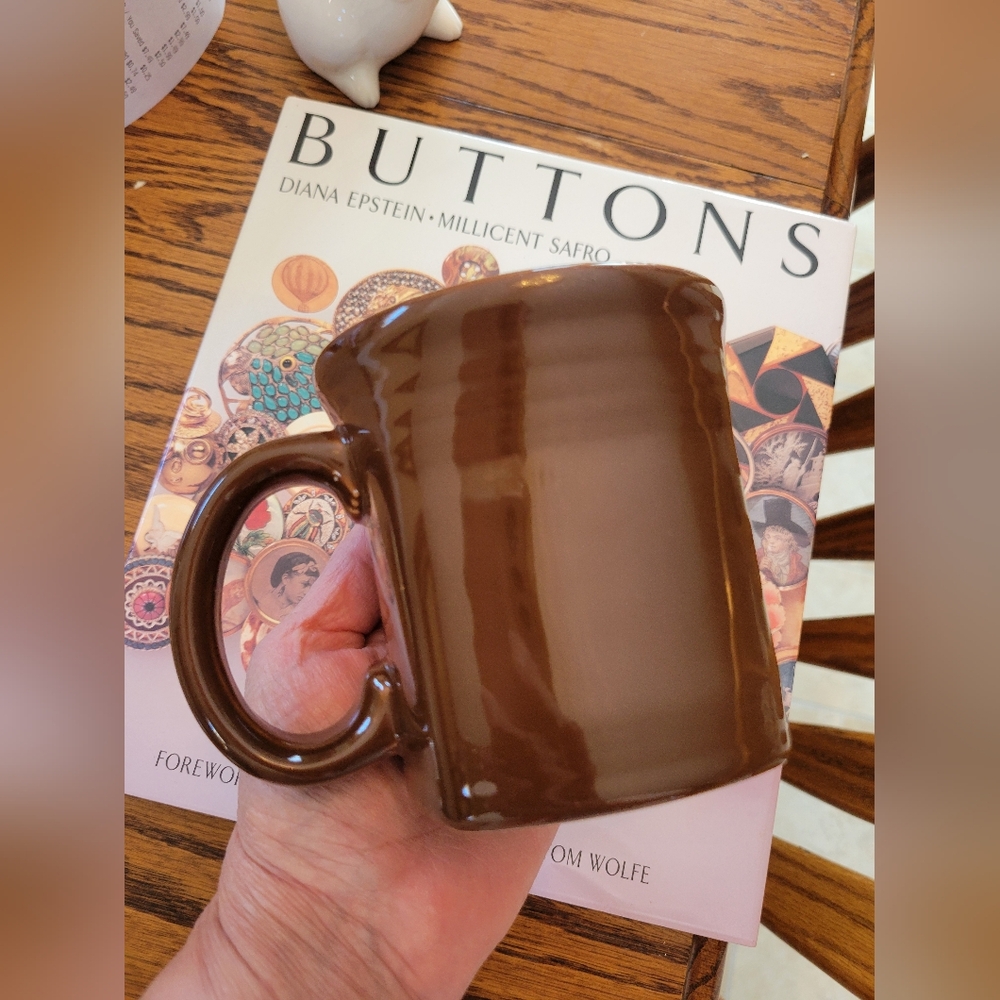 Fiesta Square Mug Chocolate Brown Fiestaware Retired Shape & Color